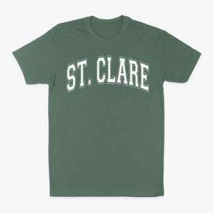 Saint Clare Elementary School Varsity Arch Classic Dad T-Shirt