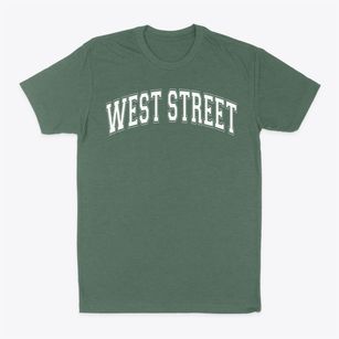 West Street Day Care Center Varsity Arch Classic Dad T-Shirt