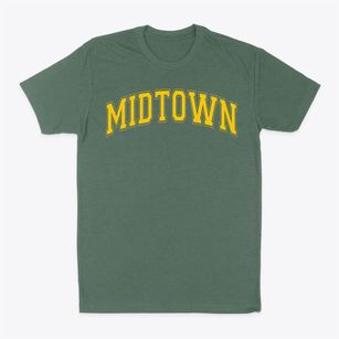 Midtown High School Varsity Arch Classic Dad T-Shirt