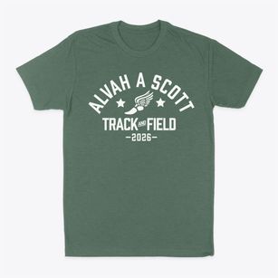 Alvah A Scott Elementary School Track and Field Classic Dad T-Shirt