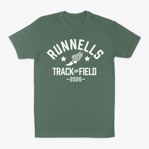 Runnells Elementary School Track and Field Classic Dad T-Shirt