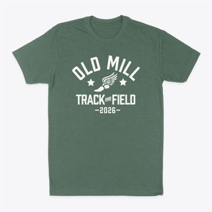 Old Mill Elementary School Track and Field Classic Dad T-Shirt
