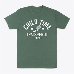 Child Time Childrens Center Track and Field Classic Dad T-Shirt