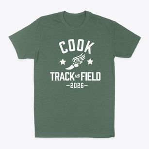 Cook Middle School Track and Field Classic Dad T-Shirt