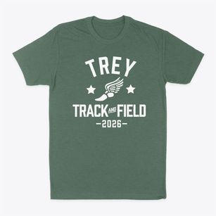 Trey High School Track and Field Classic Dad T-Shirt