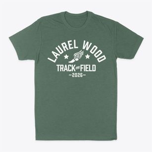 Laurel Wood Elementary School Track and Field Classic Dad T-Shirt