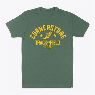 Cornerstone Christian School Track and Field Classic Dad T-Shirt