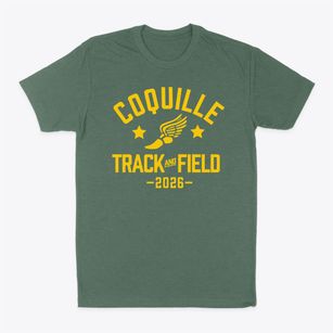 Coquille High School Track and Field Classic Dad T-Shirt