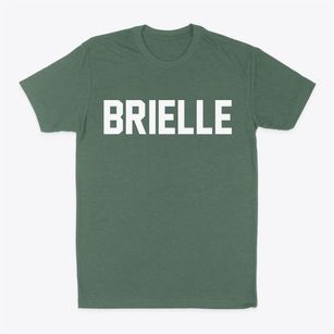 Brielle New Jersey Classic Block Classic Dad T-Shirt