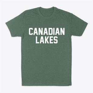 Canadian Lakes Michigan Classic Block Classic Dad T-Shirt