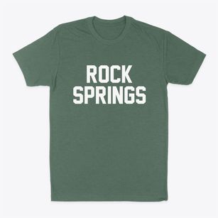 Rock Springs Wyoming Classic Block Classic Dad T-Shirt