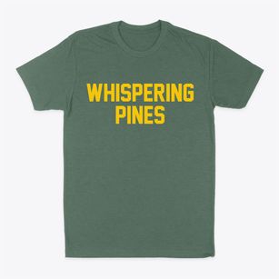 Whispering Pines North Carolina Classic Block Classic Dad T-Shirt