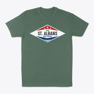 St. Albans West Virginia Diamond Star Classic Dad T-Shirt