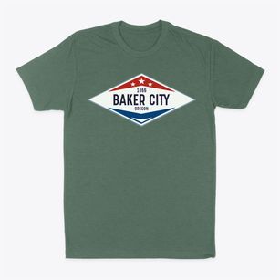 Baker City Oregon Diamond Star Classic Dad T-Shirt