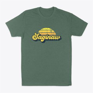 Saginaw Michigan Sublime Sunset Classic Dad T-Shirt