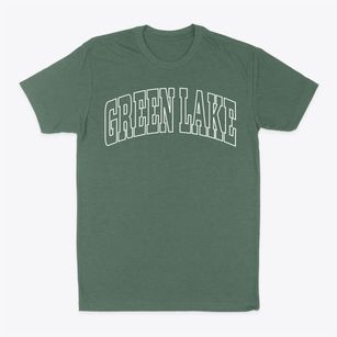 Green Lake Wisconsin Trendy Block Classic Dad T-Shirt