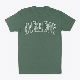 Hager City Wisconsin Trendy Block Classic Dad T-Shirt