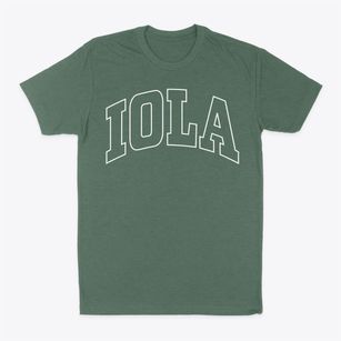 Iola Pennsylvania Trendy Block Classic Dad T-Shirt