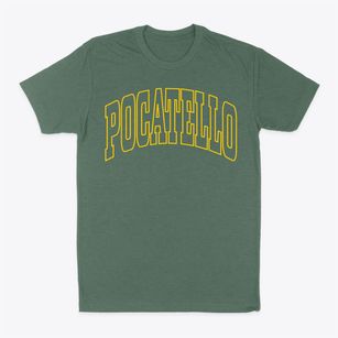 Pocatello Idaho Trendy Block Classic Dad T-Shirt