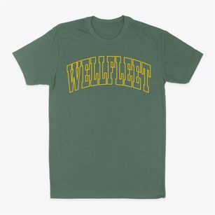 Wellfleet Massachusetts Trendy Block Classic Dad T-Shirt