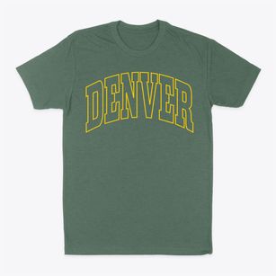 Denver North Carolina Trendy Block Classic Dad T-Shirt