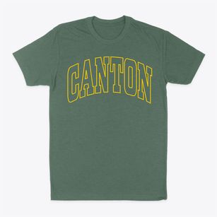Canton Massachusetts Trendy Block Classic Dad T-Shirt