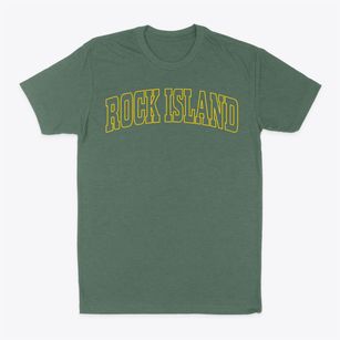 Rock Island Oklahoma Trendy Block Classic Dad T-Shirt