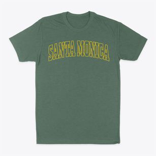 Santa Monica California Trendy Block Classic Dad T-Shirt