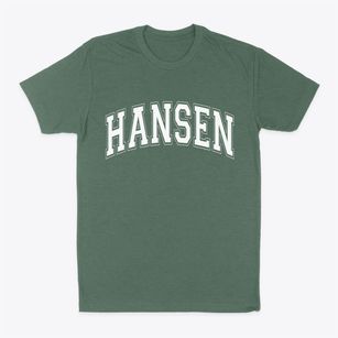 Hansen Wisconsin Varsity Classic Dad T-Shirt