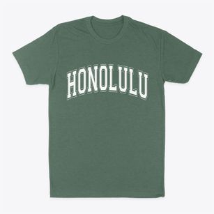 Honolulu Hawaii Varsity Classic Dad T-Shirt