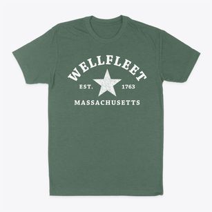 Wellfleet Massachusetts Star Classic Dad T-Shirt