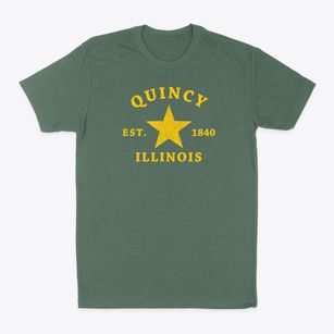 Quincy Illinois Star Classic Dad T-Shirt