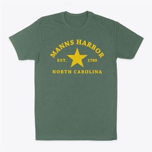Manns Harbor North Carolina Star Classic Dad T-Shirt