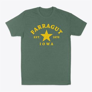 Farragut Iowa Star Classic Dad T-Shirt