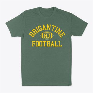 Brigantine New Jersey Football Classic Dad T-Shirt
