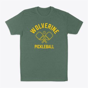 Wolverine Michigan Pickleball Classic Dad T-Shirt