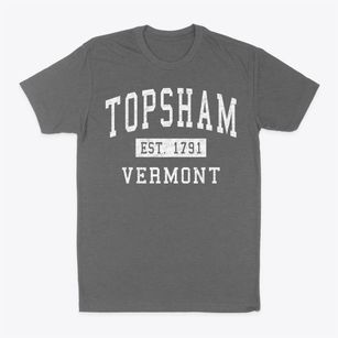 Topsham Vermont Classic Established Classic Dad T-Shirt