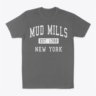 Mud Mills New York Classic Established Classic Dad T-Shirt