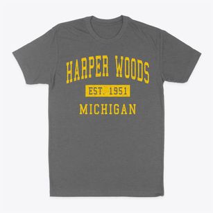 Harper Woods Michigan Classic Established Classic Dad T-Shirt