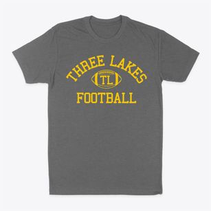 Three Lakes High School Classic Football Classic Dad T-Shirt