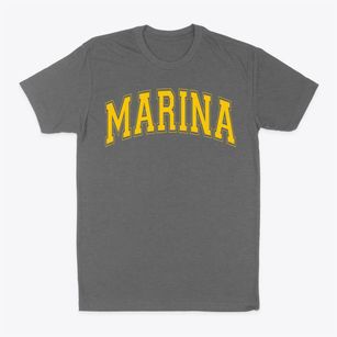 Marina High School Varsity Arch Classic Dad T-Shirt