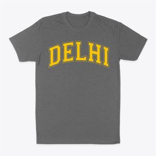 Delhi High School Varsity Arch Classic Dad T-Shirt