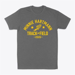 Minnie Hartmann Elementary School Track and Field Classic Dad T-Shirt