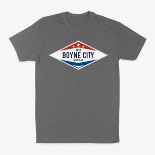 Boyne City Michigan Diamond Star Classic Dad T-Shirt