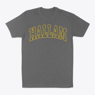 Hallam Nebraska Trendy Block Classic Dad T-Shirt