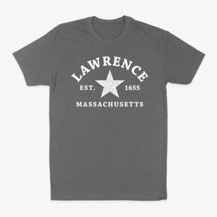 Lawrence Massachusetts Star Classic Dad T-Shirt