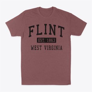 Flint West Virginia Classic Established Classic Dad T-Shirt