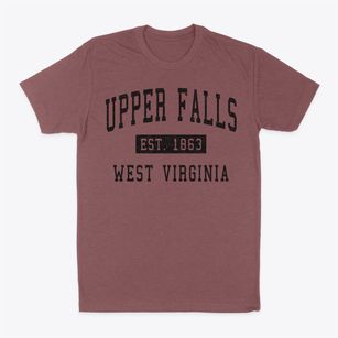 Upper Falls West Virginia Classic Established Classic Dad T-Shirt