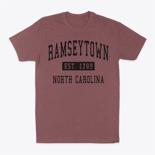 Ramseytown North Carolina Classic Established Classic Dad T-Shirt