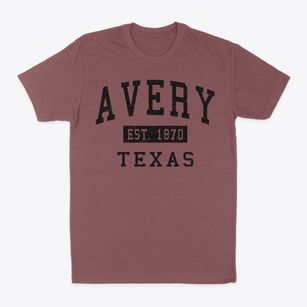 Avery Texas Classic Established Classic Dad T-Shirt